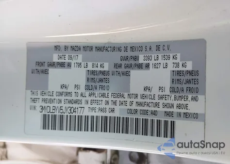 2018 Toyota Yaris Ia from USA, damaged, VIN 3MYDLBYV5JY304177
